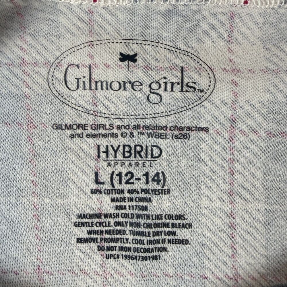 Gilmore Girls Stars Hollow Library Plaid Women’s cropped T-Shirt Medium Rory NWT - Picture 3 of 6